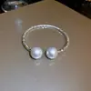 Pulseira Europeia e Americana Transfronteiriça com Diamantes Incrustados, Irregular, Multicamadas, Contas e Pérolas, Pulseira Fashion e Elegante, Joia de Luxo Leve e de Alta Qualidade