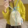 Mochila linda estilo coreano 2026, moderna y versátil, adecuada para estudiantes escolares, bolso cruzado estilo universitario para chicas
