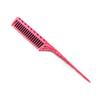 Peine para el cabello de bobina de alta gama, capa interna, dientes densos, diseño de peine alto y bajo, diseño de tres filas, peine para moño alto, peine para el cabello, peine de cola puntiaguda, peine para el cabello