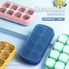 Gelo de Onda Pequena Silicone Cubo de Gelo Três em Um Caixa de Gelo Doméstico Congelado Molde de Cubo de Gelo Caixa de Armazenamento de Gelo de Gelatina