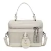 Bolsa caixa texturizada nicho color-blocking bolsa pequena feminina 2026 nova tendência moderna versátil casual bolsa de ombro único transversal