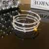 Pulseira Elegante Zircônia Super Flash Transfronteiriça Pulseira de Pérola Dupla Camada Feminina de Alta Qualidade Pulseira de Contas Strass Enrolada em Múltiplas Camadas