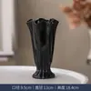 Jarrón de cerámica color crema para sala de estar, entrada, decoración de escritorio, jarrón pequeño estilo ins para arreglos florales, recipiente hidropónico para flores