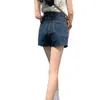 Mini saia jeans feminina, novo estilo de verão, anti-exposição, cintura alta, corte A, plus size, estilo hot girl, saia justa