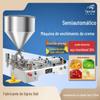 Máquina de enchimento horizontal pneumática automática de pasta detergente para roupa de mel molho de ostras molho de pimenta máquina de enchimento quantitativo líquido