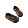 Zapatos para Niñas Pequeñas, Elegantes Zapatos de Princesa, Novedad Primavera 2026 Versión Coreana, Modernos y Versátiles Zapatos de Piel para Niñas