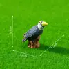 Paisagem em miniatura, figuras criativas e realistas de papagaio e urso negro, decorações adoráveis para jardim, enfeites DIY, acessórios para pendurar, pequenas peças decorativas