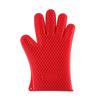 Guantes de silicona con aislamiento térmico, de cinco dedos, anti-escaldaduras, para horno microondas, cocina y repostería.