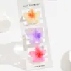 4cm médio flor de ovo cor de gelatina doce coreana europeia e americana cor joia pétalas de sol clipe de nuca