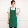 Delantal publicitario con impresión de logotipo personalizado, patrón publicitario, ropa de trabajo de cintura especial para camarero de cocina, venta al por mayor para mujer