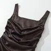 Venta al por mayor transfronteriza 2026 Primavera/Verano Nuevo Sexy Ajustado Bodycon Falda Corta para Mujer Vestido de Espina de Pescado de Alta Elasticidad con Lazo