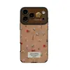 Cordón con pegatina floral apto para funda de teléfono Apple 18pm iphone17 nuevo de mujer 16 retro 15 Otoño/Invierno 13 mujeres