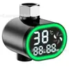Termómetro de Temperatura de Agua LED Termostato de Ducha Termómetro para Cabezal de Ducha ABS Moderno Simple Instalación Giratoria