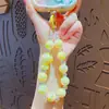 Corrente de Celular Criativa com Contas de Menina Chaveiro Pingente de Boneca Fofo para Mochila Escolar Chaveiro de Carro Pendente de Pequenos Presentes
