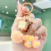 Mini Llavero de Girasol Colgante para Mochila Regalo para Niñas Llavero de Coche Cadena Decorativa para Bolso de Mujer para el Festival Qixi
