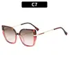 Gafas planas de ojo de gato bicolor modelo nuevo 2026 montura de gafas anti luz azul gafas de sol de moda transfronterizas con un toque de alta gama
