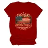 250 Años Nosotros el Pueblo Amazon Ebay Sitio Independiente Camiseta de Manga Corta con Cuello Redondo de Moda y Única para Mujer