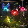 Luminária Pendente Solar Popular para Jardim Transfronteiriça Abelha Besouro Flamingo Borboleta Beija-flor Decoração Suspensa Luz Decorativa Externa