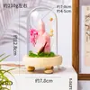 Columna de Cristal Natural Transfronteriza Flor Eterna Botella de los Deseos Piedra Cruda de Cristal Micro Paisaje Botella de Muestra Mineral Decoración de Escritorio Adorno