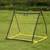 Rede de rebote para treino de futebol, equipamento multifuncional de treino de passe para jogadores individuais, gol de rebote de futebol