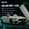 Película de Cambio de Color para Coche de TPU AMG Gris Montaña Aplicación Húmeda y Seca Cambio de Color PPF de Color Cristal Gris Nardo Gris Volcánico