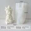 Molde de Silicona de Gatito Estéreo para Halloween Pegamento de Resina DIY Adorno de Vela Aromática Hecha a Mano Herramienta de Pulido