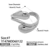 Anillo Abierto Geométrico de Lujo de Nicho Transfronterizo Acero Inoxidable Chapado en Oro Estilo Ins Diseño Personalizado Anillo Versátil