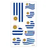 Suministro Transfronterizo de Pegatinas de Tatuaje Facial de Banderas del Mundo, Tatuajes Temporales para Animación de Equipos Deportivos del Mundial