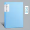 Libro de Información Transparente A4 Morandi Carpeta Transparente Bolsa para Almacenamiento de Documentos Carpeta Insertable Bolsa para Recopilación de Exámenes
