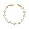 Pulsera de Perlas de Agua Dulce Más Vendida Transfronteriza Verano para Mujer Alambre de Cobre Puro Chapado en Oro Envuelto Artesanía Tejida a Mano Retención de Color Súper Fuerte