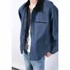 Chaqueta de solapa de lona lavada transfronteriza, chaqueta corta de béisbol moderna para hombre de primavera/otoño, chaqueta de trabajo estilo americano Detroit