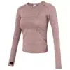 Ropa de Yoga de Manga Larga de Repuesto para Mujer en Otoño e Invierno, Ajustada, de Secado Rápido, Transpirable, Ropa para Correr, Ropa de Fitness para Entrenamiento de Pilates