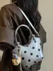 Bolsa de Axila de Lunares Estilo Francés para Mujer Shuai Mi Home Modelo Nuevo 2026 Bolso de Mano Bolso de Hombro Cruzado Simple y Elegante Bolsa de Viaje