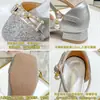 Sandalias de Verano para Niñas, Punta Cerrada, Nuevo Estilo 2026, Zapatos de Princesa de Cristal de Rendimiento para Niños, Zapatos Planos Cómodos de Suela Suave