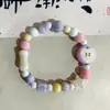 Jingdezhen Yuan Xiaohong Nuevo Pulsera de Manzana Arcoíris Diseño de Nicho Pulsera de Cerámica con Cuentas de Colores Pulsera Plana