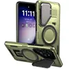Funda magnética para teléfono adecuada para Samsung S26Ultra con ventana deslizante, funda protectora A56 de dos en uno de grado militar anti-caídas