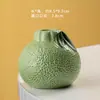 Jarrón pequeño de cerámica creativo con forma de planta hidropónica, color verde, rosa, cobre, dinero, hierba, flor, adorno decorativo para escritorio de sala de estar.