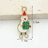 Accesorios para Adornos Navideños de Muñeco de Nieve DIY Transfronterizos Adornos Hechos a Mano de Papá Noel Accesorios para Adornos DIY Esmaltados