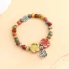 Pulsera de Cerámica Dezhou Paisaje Retro Transfronterizo Estilo Literario Estudiante Étnico Tendencia Nacional Pulsera de Cuentas Bohemio Lote