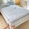 Sábana de Cama Acolchada de Algodón con Borde Antibacteriano Clase A, Protector de Colchón de Algodón Lavado Estilo Fresco para Dormitorio Estudiantil