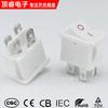 Interruptor basculante blanco en forma de barco Kcd1-104 Interruptor en forma de barco Cuatro pines Dos velocidades Impreso Rojo O-