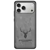 Adecuado para funda de teléfono móvil Apple 17Promax de cuero anticaída, funda protectora Apple Air, moderna y creativa, con patrón Nappa