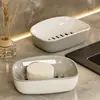Porta Jabón de Lujo Ligero para Baño del Hogar, Caja de Jabón de Doble Capa con Drenaje, Estante Grande para Almacenamiento de Jabón, Porta Jabón para Lavandería