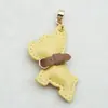 Chaveiro de Filhote de Couro Genuíno Feito à Mão Cordão Anti-Perda Pingente Chaveiro de Carro Bulldog Francês Chaveiro de Corda Trançada