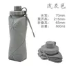 Taza de Agua Plegable de Silicona Transfronteriza Portátil para Exteriores Retráctil Asa Deportiva Botella de Agua con Diamantes Tetera