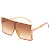 Gafas de sol de caja explosiva transfronteriza tendencia gafas de sol degradadas personalizadas moda marco grande adelgazamiento facial gafas UV400