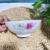 Tazón de arroz de cerámica de tres tazones para el hogar a la antigua, tazón para fideos, flor dorada, moda simple, hebilla para carne, tazón de porcelana, tazón para tofu