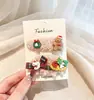 Horquilla navideña creativa para niños, bonita decoración navideña, horquilla de alce, accesorios para el cabello con astas, regalo de Navidad