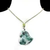 2334-Collar de Ágata Corazón de Cristal Natural Corazón de Melocotón Torcido Colgante 30mm Suministro de Colgante para Joyería DIY