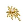 Broche com Toque de Luxo, Charme de Luxo Leve, Design de Fogos de Artifício, Acessório de Broche de Zircônia Incrustada de Alta Qualidade, Pino Decorativo Versátil para Roupas